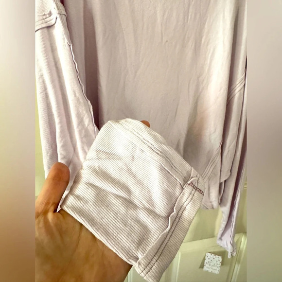 NWT Free People Alameda Pull Over Lilac M - Picture 7 of 8